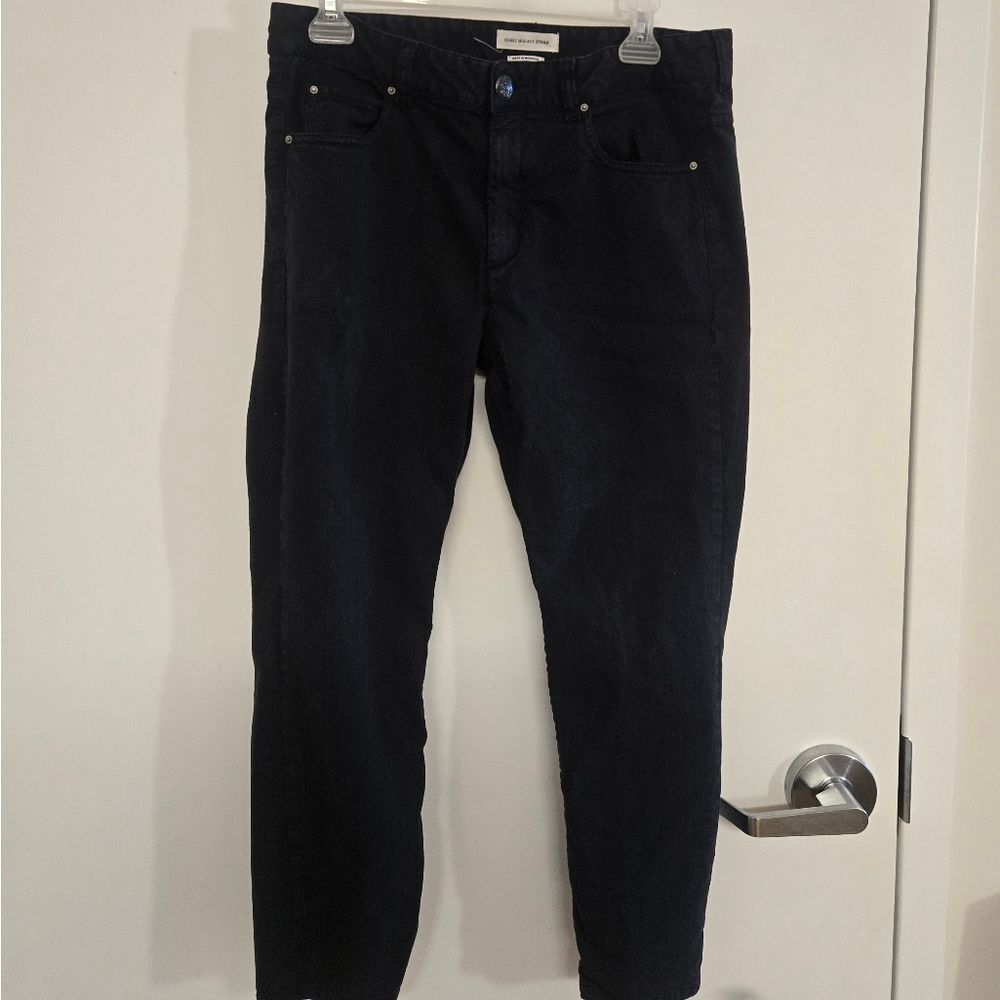 Isabel Marant Etoile Cropped Black Jeans Sz 42 - Picture 6 of 9